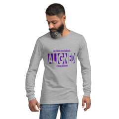 "Aligned" Unisex Long Sleeve Tee (Brag Version) | Third Eye Chakra