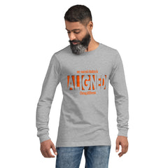 "Aligned" Unisex Long Sleeve Tee (Brag Version) | Sacral Chakra