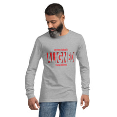 "Aligned" Unisex Long Sleeve Tee (Brag Version) | Root Chakra