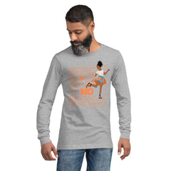 "God Protects Fools" Unisex Long Sleeve Tee (Woman Version) | Peach