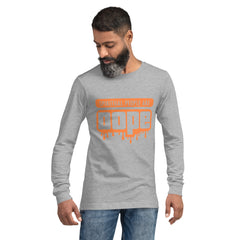 "Spiritual People" Unisex Long Sleeve Tee (Solid) | Peach