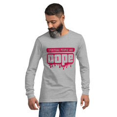 "Spiritual People" Unisex Long Sleeve Tee (Solid) | Mauve