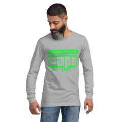 "Spiritual People" Unisex Long Sleeve Tee (Solid) | Lime