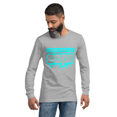 "Spiritual People" Unisex Long Sleeve Tee (Solid) | Cyan