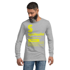 "Spiritualist" Unisex Long Sleeve Tee (Solid) | Yellow