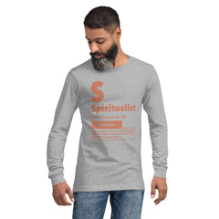 "Spiritualist" Unisex Long Sleeve Tee (Solid) | Beige