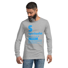 "Spiritualist" Unisex Long Sleeve Tee (Solid) | Baby Blue