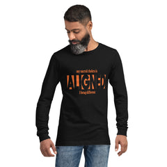 "Aligned" Unisex Long Sleeve Tee (Brag Version) | Sacral Chakra