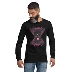 "Spiritual Gang" Unisex Long Sleeve Tee (Cocoa) | Pink