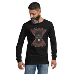 "Spiritual Gang" Unisex Long Sleeve Tee (Cocoa) | Orange