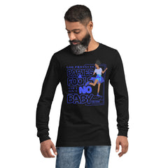 "God Protects Fools" Unisex Long Sleeve Tee (Woman Version) | Blue