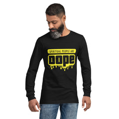 "Spiritual People" Unisex Long Sleeve Tee (Solid) | Yellow