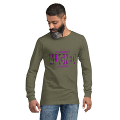 "Aligned" Unisex Long Sleeve Tee (Brag Version) | Crown Chakra