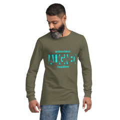 "Aligned" Unisex Long Sleeve Tee (Brag Version) | Throat Chakra