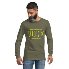 "Aligned" Unisex Long Sleeve Tee (No Talking Version) | Solar Plexus Chakra