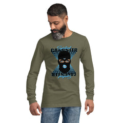 "Spiritual Gang" Unisex Long Sleeve Tee (Beige) | Light Blue