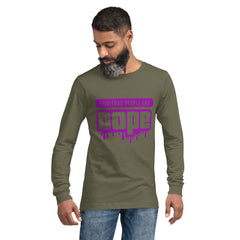 "Spiritual People" Unisex Long Sleeve Tee (Solid) | Electric Purple