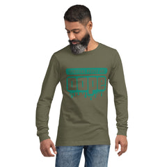 "Spiritual People" Unisex Long Sleeve Tee (Solid) | Turquoise