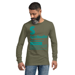 "Spiritualist" Unisex Long Sleeve Tee (Solid) | Teal