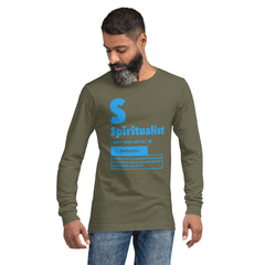 "Spiritualist" Unisex Long Sleeve Tee (Solid) | Baby Blue