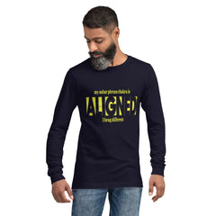 "Aligned" Unisex Long Sleeve Tee (Brag Version) | Solar Plexus Chakra