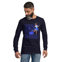 "God Protects Fools" Unisex Long Sleeve Tee (Woman Version) | Blue