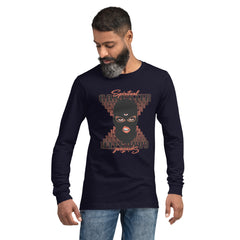 "Spiritual Gang" Unisex Long Sleeve Tee (Cocoa) | Orange