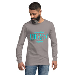 "Aligned" Unisex Long Sleeve Tee (Brag Version) | Throat Chakra