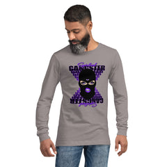 "Spiritual Gang" Unisex Long Sleeve Tee (White) | Purple