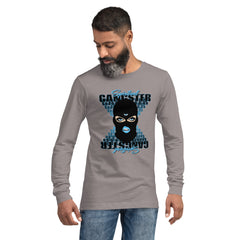 "Spiritual Gang" Unisex Long Sleeve Tee (White) | Light Blue