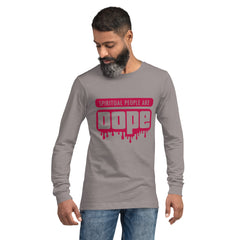 "Spiritual People" Unisex Long Sleeve Tee (Solid) | Mauve