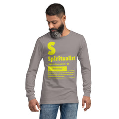 "Spiritualist" Unisex Long Sleeve Tee (Solid) | Yellow