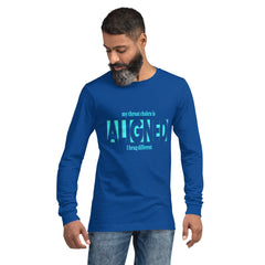 "Aligned" Unisex Long Sleeve Tee (Brag Version) | Throat Chakra