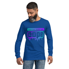 "Spiritual People" Unisex Long Sleeve Tee (Gradient) | Cyan/Purple