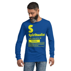 "Spiritualist" Unisex Long Sleeve Tee (Solid) | Yellow