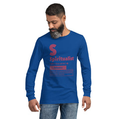 "Spiritualist" Unisex Long Sleeve Tee (Gradient) | Berry