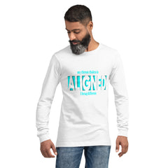 "Aligned" Unisex Long Sleeve Tee (Brag Version) | Throat Chakra