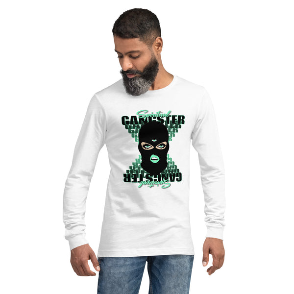 "Spiritual Gang" Unisex Long Sleeve Tee (White) | Cyan