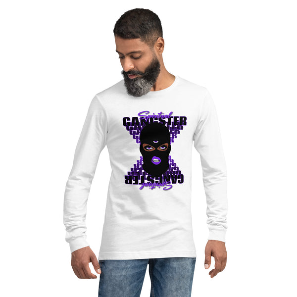 "Spiritual Gang" Unisex Long Sleeve Tee (Cocoa) | Purple