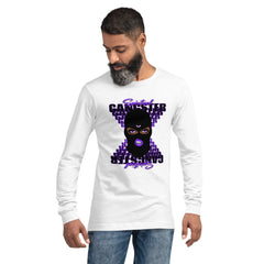 "Spiritual Gang" Unisex Long Sleeve Tee (Cocoa) | Purple