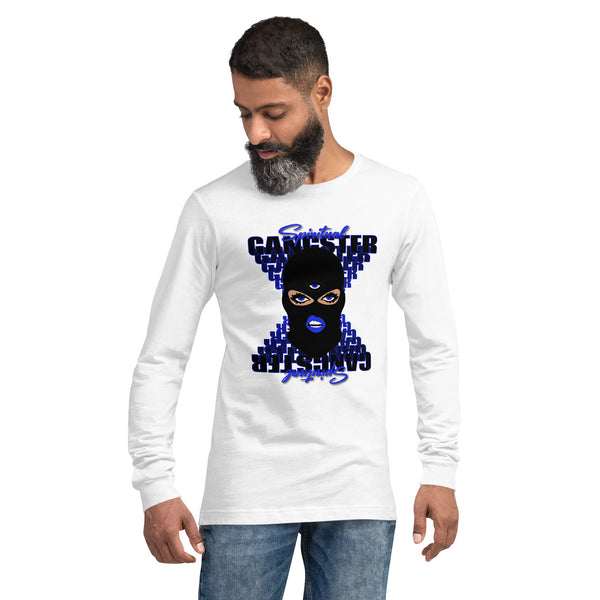 "Spiritual Gang" Unisex Long Sleeve Tee (Beige) | Blue