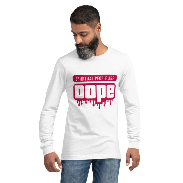 "Spiritual People" Unisex Long Sleeve Tee (Solid) | Mauve