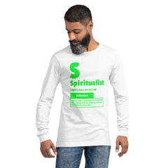 "Spiritualist" Unisex Long Sleeve Tee (Solid) | Lime