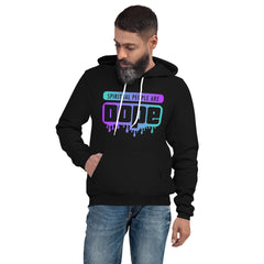 "Spiritual People" Unisex Hoodie (Gradient) | Cyan/Purple