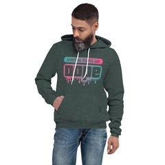 "Spiritual People" Unisex Hoodie (Gradient) | Teal/Pink