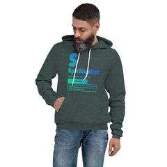 "Spiritualist" Unisex Hoodie (Gradient) | Cyan/Blue