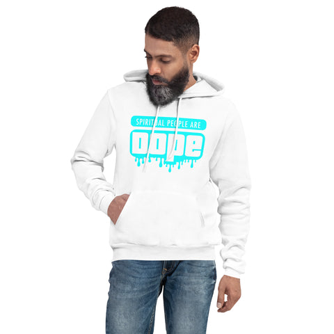 "Spiritual People" Unisex Hoodie (Solid) | Cyan