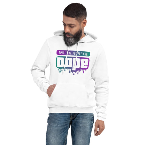 "Spiritual People" Unisex Hoodie (Gradient) | Teal/Purple