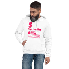 "Spiritualist" Unisex Hoodie (Solid) | Hot Pink