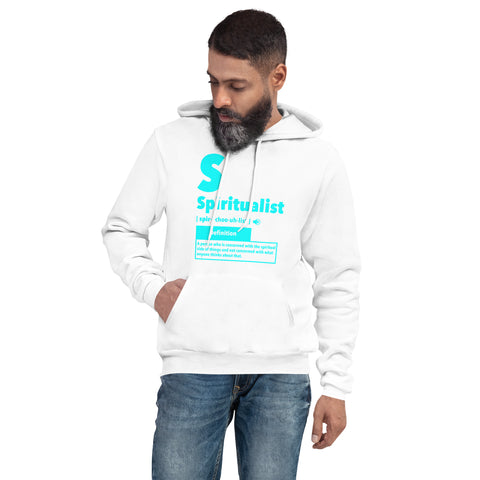 "Spiritualist" Unisex Hoodie (Solid) | Cyan